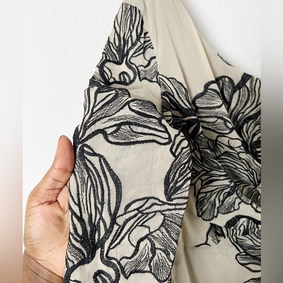 Dress the Population One Shoulder Floral Midi Dress - Picture 7 of 11